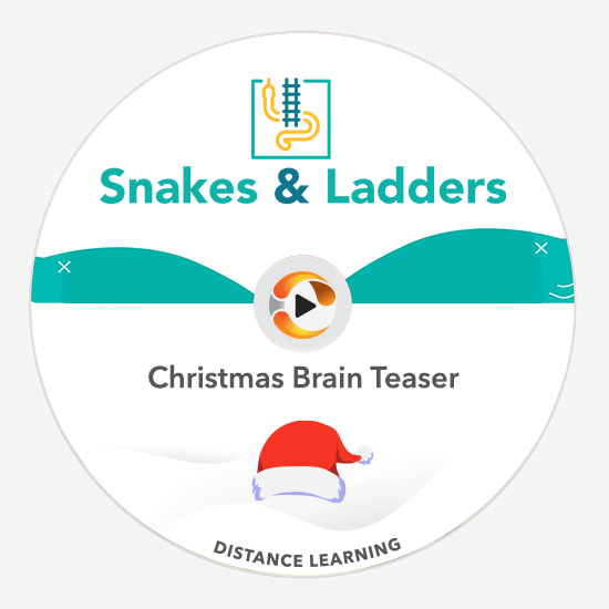 Christmas Brain Teaser SNAKES & LADDERS
