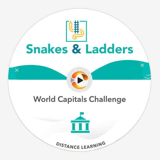 world capitals snakes & ladders