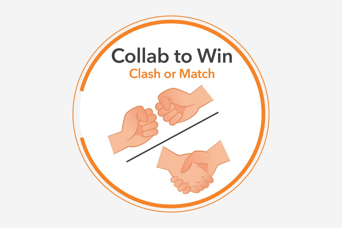 collab to win clash or match logo
